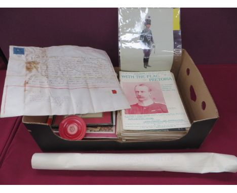 Selection of Various Collectables  including 1844 dated parchment scroll signed by the Duke of Wellington ... Quantity of 'Wi