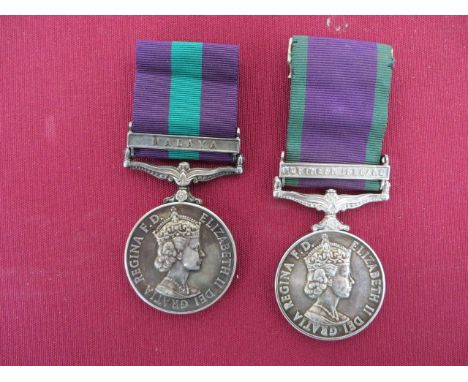 REME General Service Medal & RCT Campaign Service Medal   Comprising: General Service Medal (EIIR) clasp 'Malaya', '23010459 