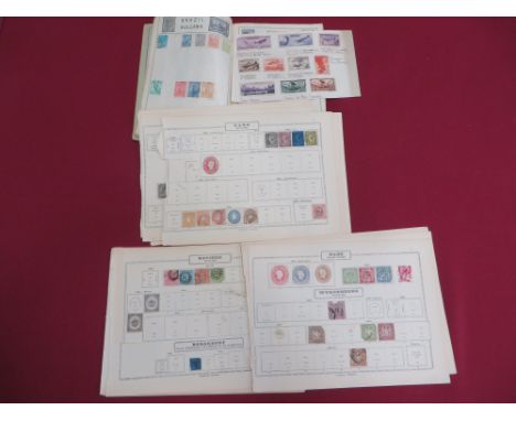 Small Selection of German State Stamps  including Wurtemberg ... Allemagne Du Nord Hannover ... Baden ... Hamburg ... Baden. 