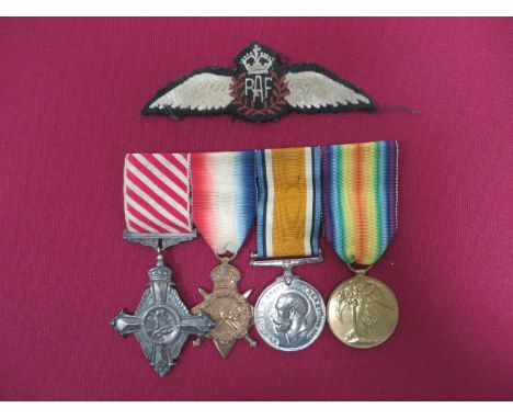 Great War Air Force Cross (AFC) Group of Four Medals.   Awarded to Air Commodore Cresswell Turner AFC. Comprising: Air Force 