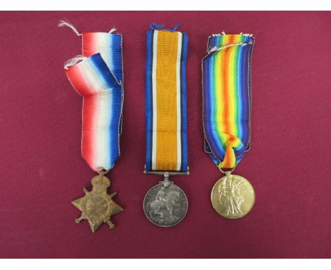 WW1 Royal Fusiliers Group of Three Medals.   Awarded to '4150 PTE J. KEENAN R. FUS' Comprising 1914/15 Star, British War Meda