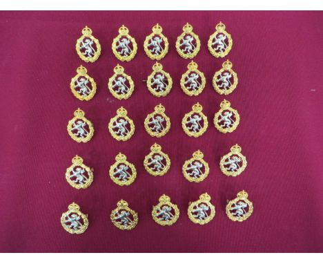 Women's Royal Army Corps  Cap Badges.  A selection of 25 cap badges. Complete with loops. Unissued condition.