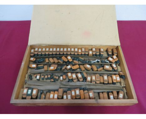 Scarce Wooden Model Set Divisional Supply Company RASC  possibly used on a large map board for training.  Quantity of wooden 