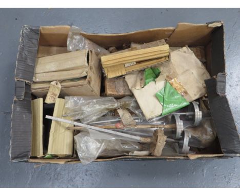 Quantity of Anson Spares  including instrument bracket ... Boxed engine pipe clamps ... Engine dip sticks ... Quantity of var