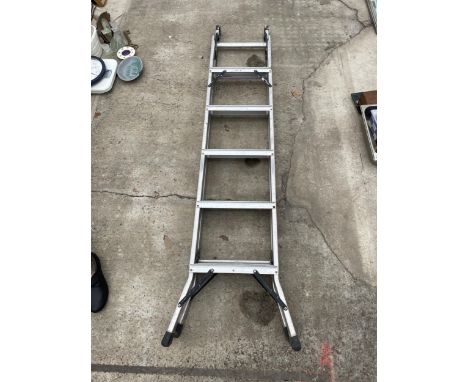 A MULTIFUNCTIONAL FOLDING ALUMINIUM LADDER 
