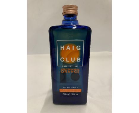 A 70CL BOTTLE - HAIG CLUB MEDITERRANEAN ORANGE SINGLE GRAIN SCOTCH WHISKY 