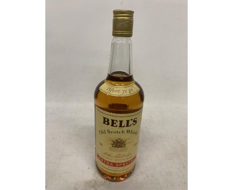 A 1 LITRE BOTTLE OF BELL'S SCOTCH WHISKY 