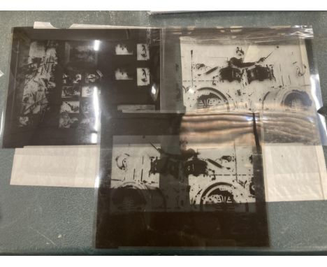 ORIGINAL NEGATIVES - EASY RIDER FILM, PINK FLOYD DRUMMER PLAYING 'PHARAOH' DRUMS 