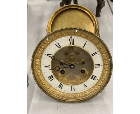 A VISUAL ESCAPEMENT CLOCK, BELIEVED WORKING ORDER 