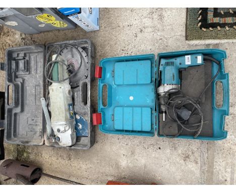 TWO BOXED POWER TOOLS TO INCLUDE AN EXPRO GRINDER AND A MAKITA DRILL 