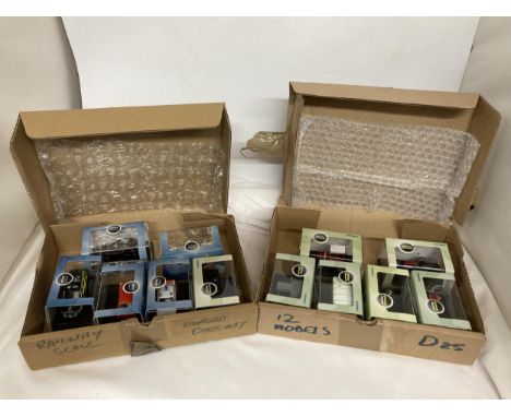 TWELVE, MINT, OXFORD DIE-CAST RAILWAY SCALE MODELS 