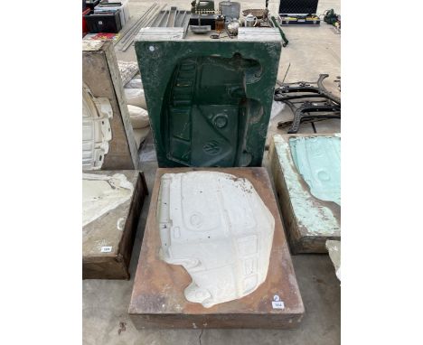 TWO VINTAGE VW SIGN MAKING MOULDS 