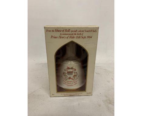 A BOXED 50CL BOTTLE - BELLS PRINCE HENRY OF WALES 1984 SCOTCH WHISKY 