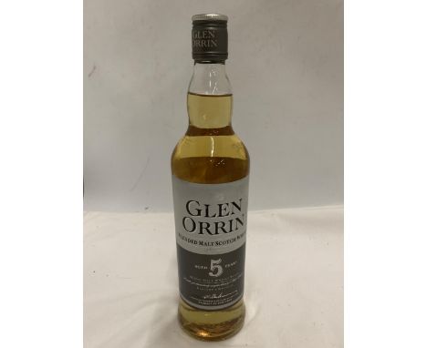 A 70CL BOTTLE - GLEN ORRIN 5 YEARS BLENDED MALT SCOTCH WHISKY 