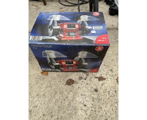 A PARKSIDE BENCH GRINDER 