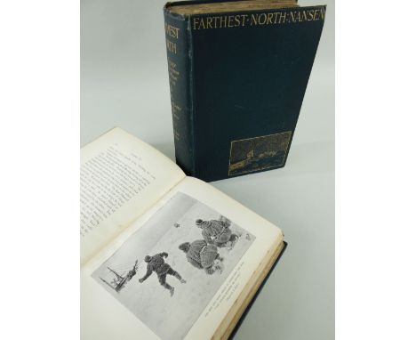 NANSEN (FRIDTJOF) Farthest North, 2 vols, original green cloth gilt, illustrated with full page plates and charts to text, Fi