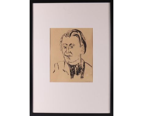 Wiegers, Jan (Oldenhove 1893 A'dam-1959) "Portrait of a man", signed in full pencil b.r., lithograph/paper, image size h32.5 