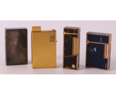 Four various vintage design lighters, including Dupont and Ronson, 2nd half of the 20th century, to. 4x.