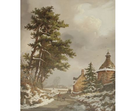 *Daniel van der Putten (b.1949) 'EVERGREENS AT HARLESTONE, NORTHAMPTONSHIRE Signed l.l., signed and inscribed with title on l
