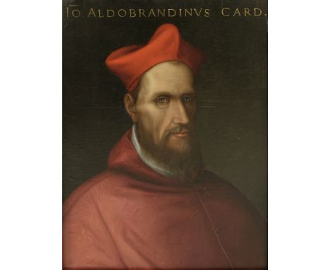 Roman School, 17th centuryPORTRAIT OF CARDINAL ALDOBRANDINI, BUST LENGTHOil on panel 63 x 47cm