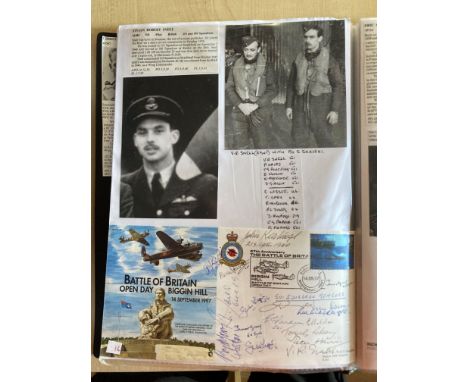 WW2 BOB 501 sqn fighter pilots multiple signed BOB Open Day cover. Signed by V Snell, P Hairs, T Pickering, E Holden, K Macke
