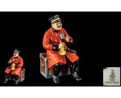 Royal Doulton Hand Painted Ceramic Figure ' Past Glory ' Red and Black. HN2484. Designer M. Nicol. Issued 1973 - 1979. Height