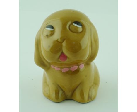 ONE MINIATURE CERAMIC PUPPY filled with liqueur 