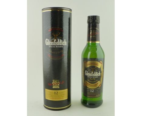 GLENFIDDICH 12 year old Single Malt Scotch Whisky, 1 x 35cl bottle 