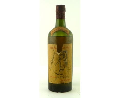 "THE ANTIQUARY" LIQUEUR WHISKY, Old Scotch Whisky, branded J &amp; W Hardie, content and strength not recorded, embossed lead