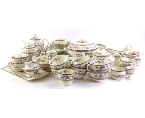 A Spode Chinese vase pattern part dinner and tea service, to include tureen, tureen cover etc.