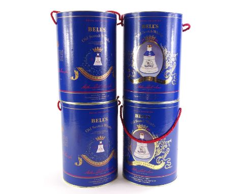 Four Bells whisky decanters, Princess Beatrice and Princess Eugenie (2 of each)