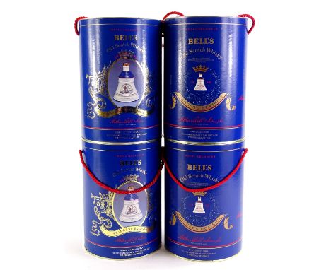 Four Bells commemorative whisky decanters, Princess Beatrice, Princess Eugenie (2 of each)