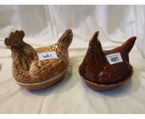  Sale Item:    2 HENS ON NESTS   Vat Status:   No Vat   Buyers Premium:  This lot is subject to a Buyers Premium of 15% + Vat