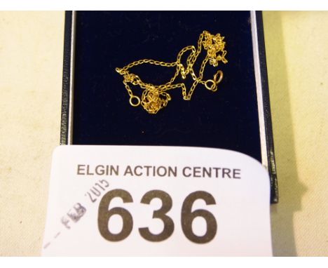  Sale Item:    9 CT GOLD CHAIN   Vat Status:   No Vat   Buyers Premium:  This lot is subject to a Buyers Premium of 15% + Vat