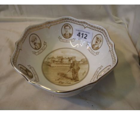  Sale Item:    AYNSLEY GOLFING BOWL OLD TOM   Vat Status:   No Vat   Buyers Premium:  This lot is subject to a Buyers Premium