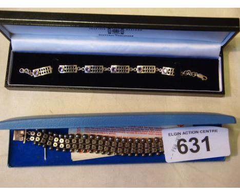  Sale Item:    SILVER & MACKINTOSH BRACELETS   Vat Status:   No Vat   Buyers Premium:  This lot is subject to a Buyers Premiu