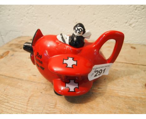  Sale Item:    CARLTON RED BARON TEAPOT   Vat Status:   No Vat   Buyers Premium:  This lot is subject to a Buyers Premium of 