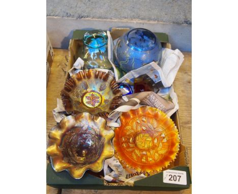  Sale Item:    BOX CARNIVAL GLASS ETC   Vat Status:   No Vat   Buyers Premium:  This lot is subject to a Buyers Premium of 15