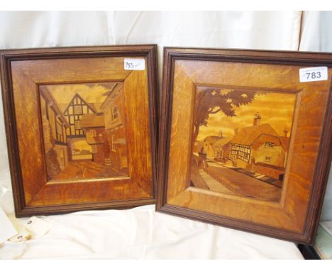  Sale Item:    2 PARQUETRY PICTURES   Vat Status:   No Vat   Buyers Premium:  This lot is subject to a Buyers Premium of 15% 