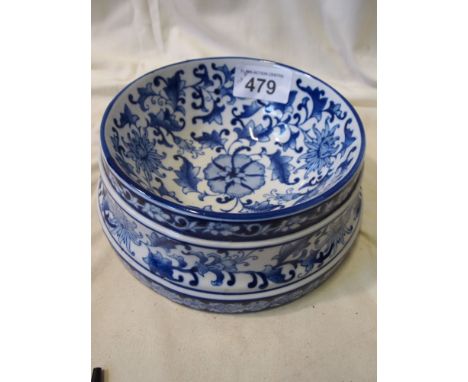 Sale Item:    BLUE & WHITE BOWL   Vat Status:   No Vat   Buyers Premium:  This lot is subject to a Buyers Premium of 15% + V
