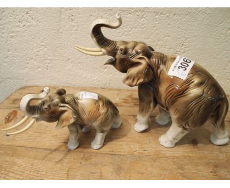  Sale Item:    2 ROYAL DUX ELEPHANTS   Vat Status:   No Vat   Buyers Premium:  This lot is subject to a Buyers Premium of 15%