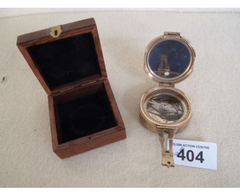  Sale Item:    REPRO BRASS COMPASS   Vat Status:   No Vat   Buyers Premium:  This lot is subject to a Buyers Premium of 15% +