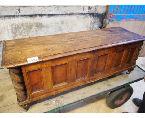  Sale Item:    CEDAR WOOD COFFER (AF)   Vat Status:   No Vat   Buyers Premium:  This lot is subject to a Buyers Premium of 15