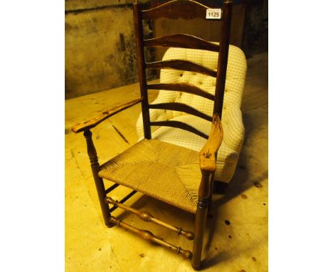  Sale Item:    LADDER BACK RAFFIA CHAIR   Vat Status:   No Vat   Buyers Premium:  This lot is subject to a Buyers Premium of 
