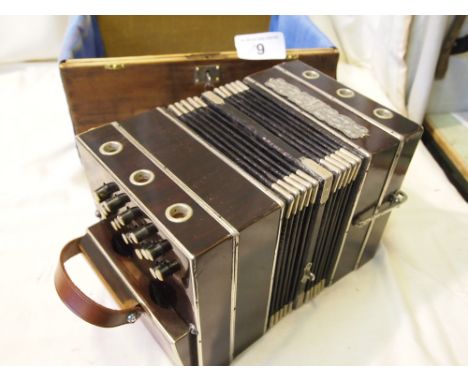  Sale Item:    1930'S BANDONEON CASED CONCERTINA  Vat Status:   No Vat   Buyers Premium:  This lot is subject to a Buyers Pre