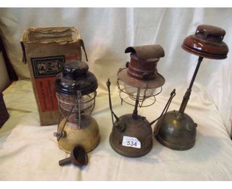  Sale Item:    3 TILLEY LAMPS   Vat Status:   No Vat   Buyers Premium:  This lot is subject to a Buyers Premium of 15% + Vat 