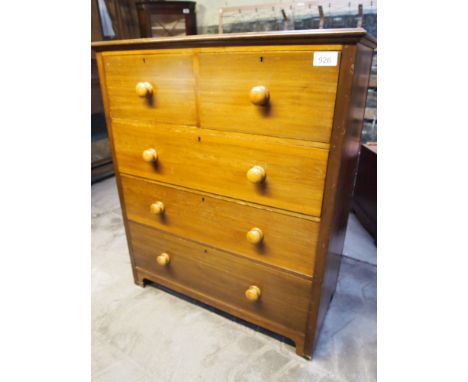  Sale Item:    2 OVER 3 CHEST DRAWERS- WOODWORM (AF)  Vat Status:   No Vat   Buyers Premium:  This lot is subject to a Buyers
