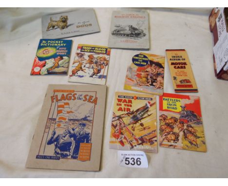  Sale Item:    CIGARETTE CARD BOOKS & ROVER PICTURE BOOKS  Vat Status:   No Vat   Buyers Premium:  This lot is subject to a B