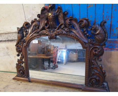  Sale Item:    CARVED MANTLE MIRROR   Vat Status:   No Vat   Buyers Premium:  This lot is subject to a Buyers Premium of 15% 
