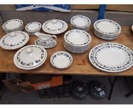  Sale Item:    58 PCE ROYAL DOULTON BURGUNDY DINNERWARE  Vat Status:   No Vat   Buyers Premium:  This lot is subject to a Buy